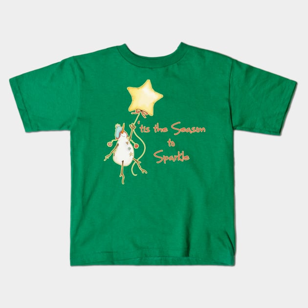 'tis the season to sparkle Kids T-Shirt by Mama_Baloos_Place